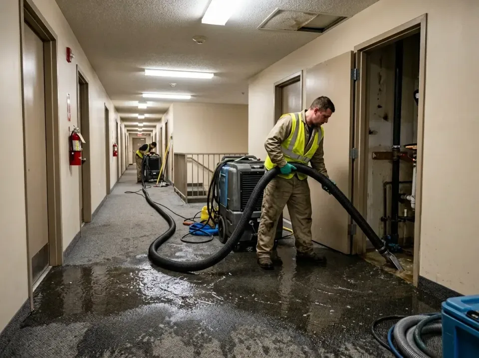 multi-unit-apartment-hallway-f-005 — frequently asked questions, Emergency Burst Pipe Water Extraction & Removal in Pipeston…